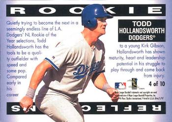 1997 Ultra - Rookie Reflections #4 Todd Hollandsworth Back