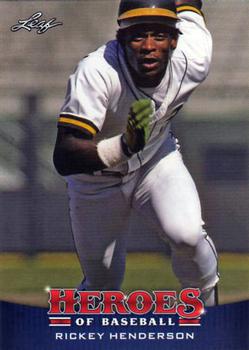 2015 Leaf Heroes of Baseball #47 Rickey Henderson Front