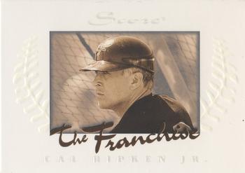 1997 Score - The Franchise Glowing #3 Cal Ripken Jr. Front
