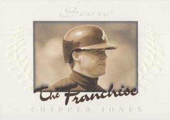1997 Score - The Franchise Glowing #4 Chipper Jones Front