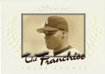 1997 Score - The Franchise Glowing #7 Frank Thomas Front