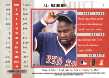 1997 Select - Artist's Proofs #2 Mo Vaughn Back
