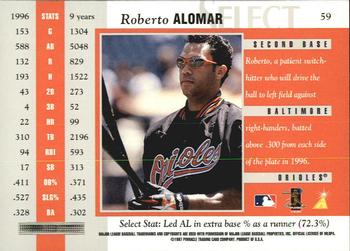 1997 Select - Artist's Proofs #59 Roberto Alomar Back