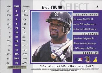1997 Select - Select Company #18 Eric Young Back