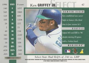 1997 Select - Select Company #47 Ken Griffey Jr. Back