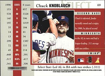 1997 Select - Select Company #69 Chuck Knoblauch Back