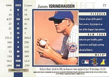 1997 Select - Select Company #77 Jason Isringhausen Back