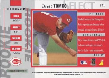 1997 Select - Select Company #171 Brett Tomko Back