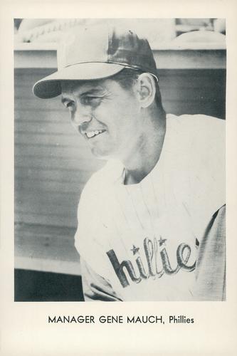 1962 Sports Service Philadelphia Phillies #NNO Gene Mauch Front