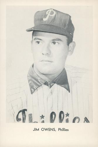1962 Sports Service Philadelphia Phillies #NNO Jim Owens Front