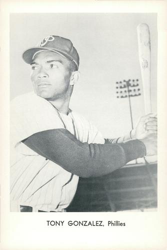 1963 Sports Service Philadelphia Phillies #NNO Tony Gonzalez Front