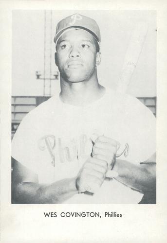 1965 Sports Service Philadelphia Phillies #NNO Wes Covington Front