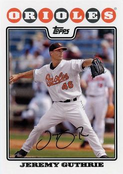 2008 Topps Baltimore Orioles #BAL6 Jeremy Guthrie Front