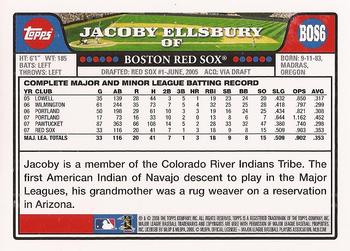 2008 Topps Boston Red Sox #BOS6 Jacoby Ellsbury Back