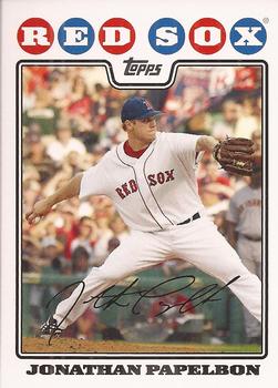 2008 Topps Boston Red Sox #BOS9 Jonathan Papelbon Front