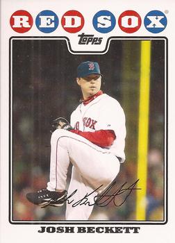 2008 Topps Boston Red Sox #BOS14 Josh Beckett Front