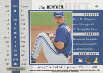 1997 Select - Registered Gold #46 Pat Hentgen Back