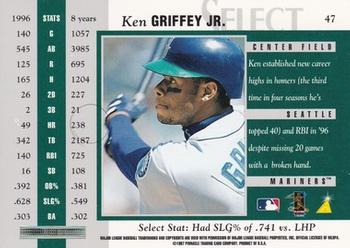 1997 Select - Registered Gold #47 Ken Griffey Jr. Back