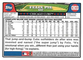 2008 Topps Chicago Cubs #CHC13 Felix Pie Back