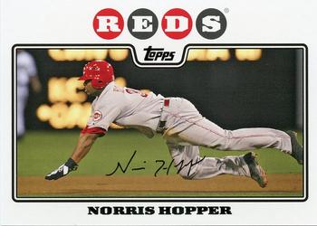 2008 Topps Cincinnati Reds #CIN11 Norris Hopper Front