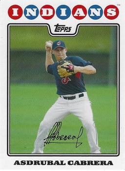 2008 Topps Cleveland Indians #CLE3 Asdrubal Cabrera Front