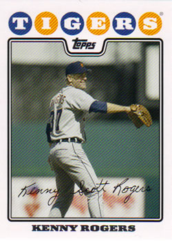 2008 Topps Detroit Tigers #DET4 Kenny Rogers Front