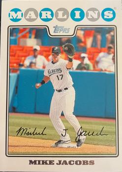 2008 Topps Florida Marlins #FLA6 Mike Jacobs Front