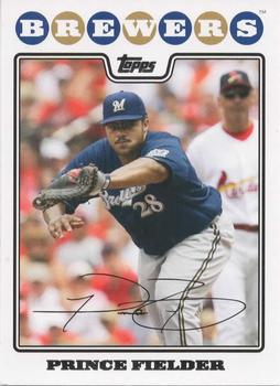 2008 Topps Milwaukee Brewers #MIL1 Prince Fielder Front