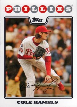 2008 Topps Philadelphia Phillies #PHI8 Cole Hamels Front