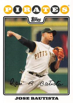 2008 Topps Pittsburgh Pirates #PIT11 Jose Bautista Front