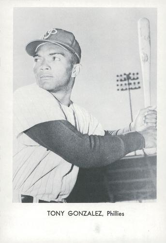 1966 Sports Service Philadelphia Phillies Set A #NNO Tony Gonzalez Front