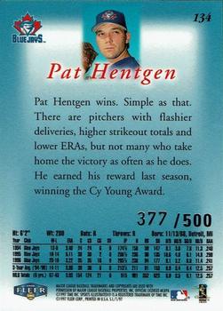 1997 Sports Illustrated - Extra Edition #134 Pat Hentgen Back