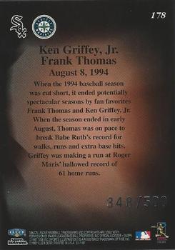 1997 Sports Illustrated - Extra Edition #178 Ken Griffey, Jr. / Frank Thomas Back