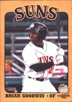 2012 Choice Hagerstown Suns #6 Brian Goodwin Front