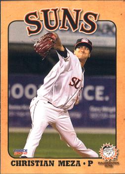 2012 Choice Hagerstown Suns #17 Christian Meza Front