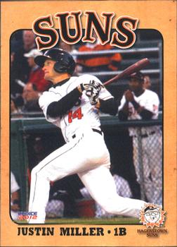 2012 Choice Hagerstown Suns #18 Justin Miller Front