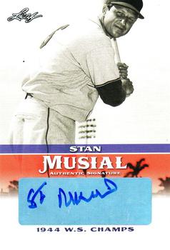 2015 Leaf Heroes of Baseball - Stan Musial Milestones Autographs #MA-SM2 Stan Musial Front
