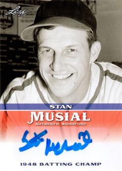 2015 Leaf Heroes of Baseball - Stan Musial Milestones Autographs #MA-SM9 Stan Musial Front