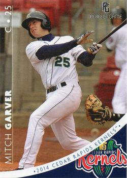 2014 Perfect Game Cedar Rapids Kernels #16 Mitch Garver Front