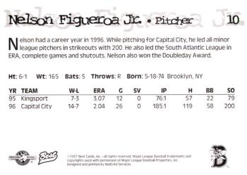 1997 Best Binghamton Mets #10 Nelson Figueroa Jr. Back