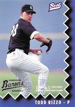 1997 Best Birmingham Barons #14 Todd Rizzo Front