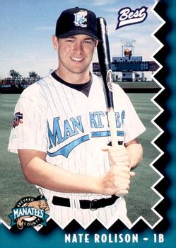 1997 Best Brevard County Manatees #27 Nate Rolison Front