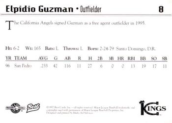 1997 Best Butte Copper Kings #8 Elpidio Guzman Back