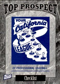 1997 Best California League Top Prospects #31 Title CL Front