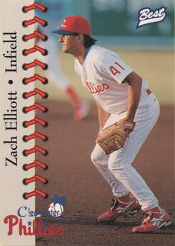 1997 Best Clearwater Phillies #6 Zach Elliott Front