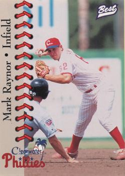 1997 Best Clearwater Phillies #16 Mark Raynor Front