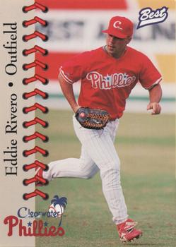1997 Best Clearwater Phillies #17 Eddie Rivero Front