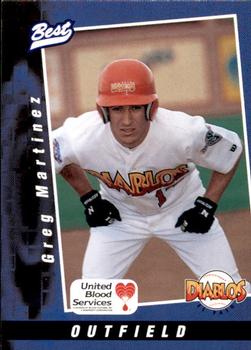 1997 Best El Paso Diablos #9 Greg Martinez Front