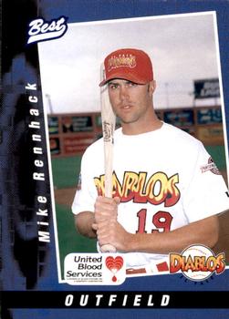 1997 Best El Paso Diablos #11 Mike Rennhack Front