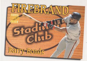 1997 Stadium Club - Firebrand Redemption #FB3 Barry Bonds Front
